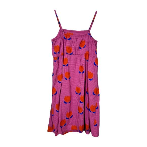 Bobo Choses Girls Chocolate Flowers All Over Woven Dress 10-11 Pink Sundress - Picture 3 of 8